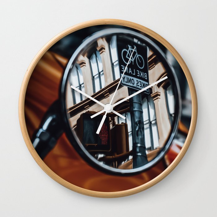 Mirror reflection of New York City SoHo street in Manhattan Wall Clock