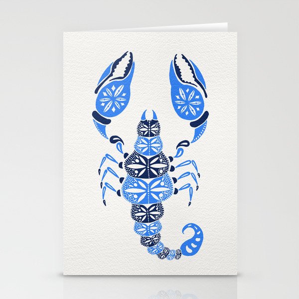 Blue Scorpion Stationery Cards