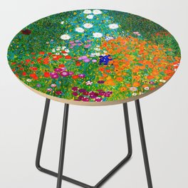 Gustav Klimt - Flower Garden Side Table