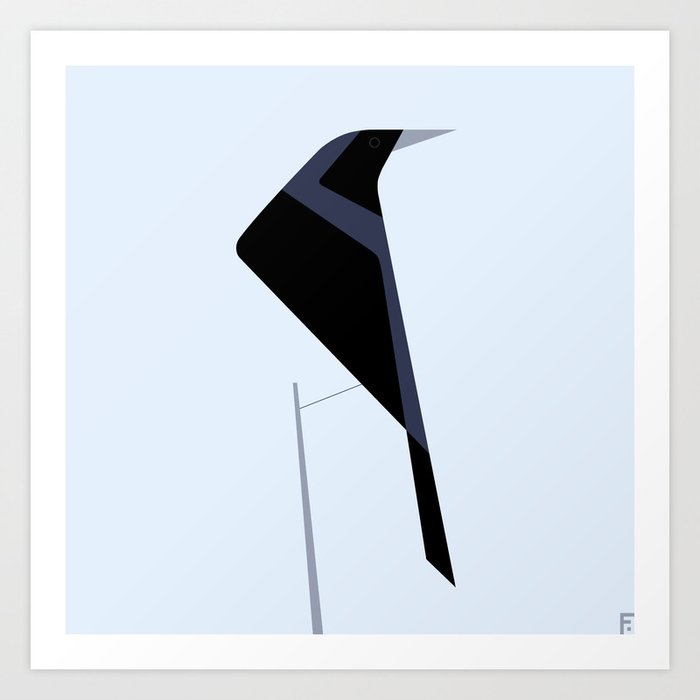 Tordo / Austral blackbird Art Print