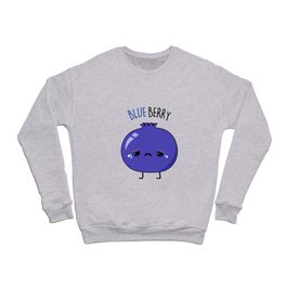 Blue Berry Cute Fruit Pun Crewneck Sweatshirt