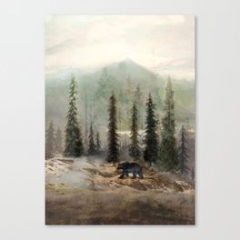 Mountain Black Bear Canvas Print
