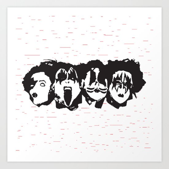 Kiss Loves You #2 Art Print