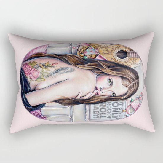 It's not only rock'n'roll baby Rectangular Pillow