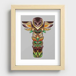 Owl totem  Recessed Framed Print