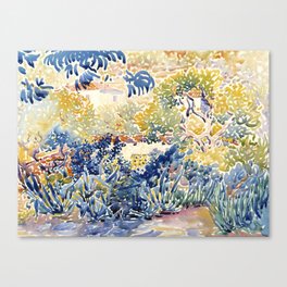 The Artist's Garden at Saint-Clair Canvas Print