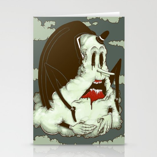 Creep Cloud Face Melt Stationery Cards