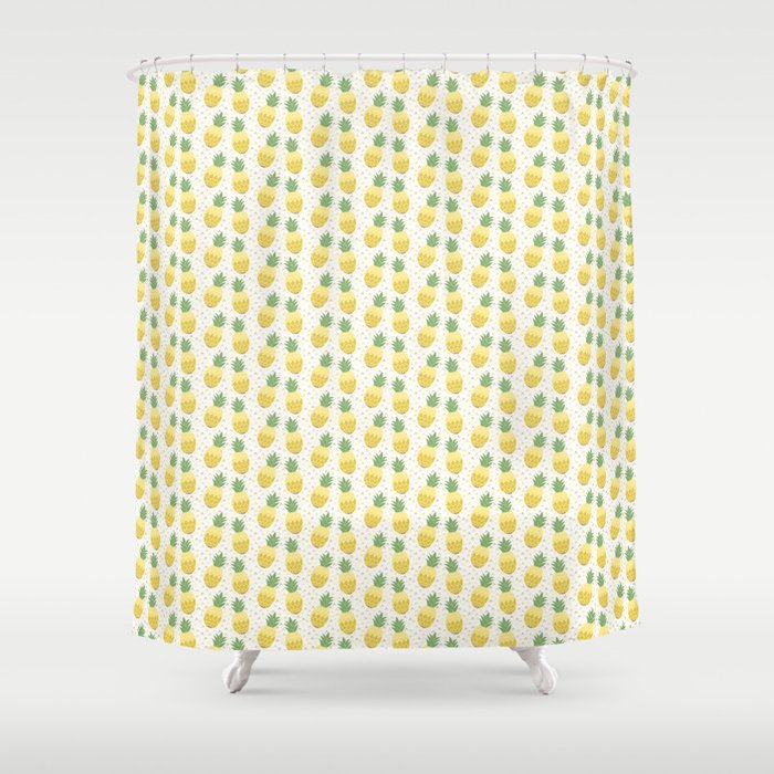 Pineapple Pattern Shower Curtain