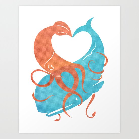 Hug It Out Art Print