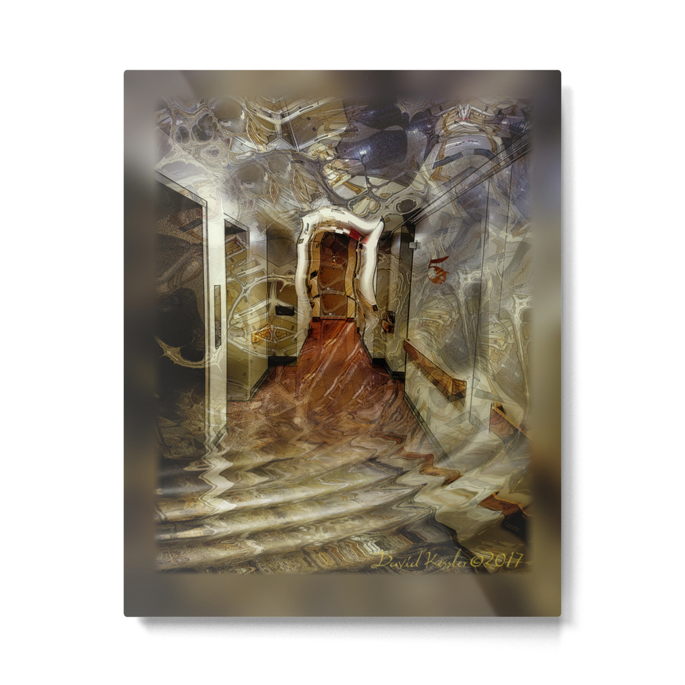 Corridor 5 Metal Print by davidkesslersdigitalart