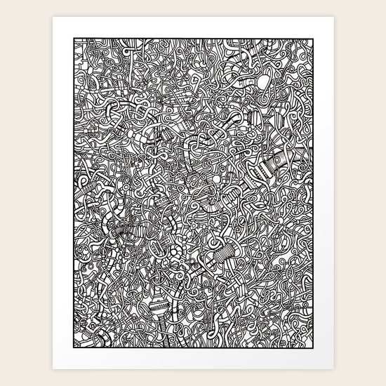 A Series of Tubes Art Print by Peter Draws Society6