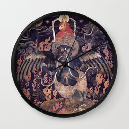 Garuda Black Buddhist Hindu Deity Wall Clock