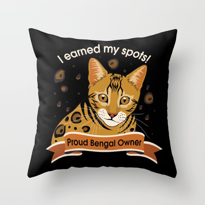 I Earned My Spots! Throw Pillow