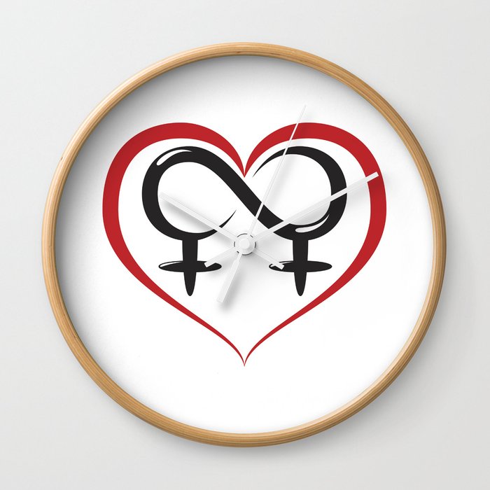 Lesbian Love Wall Clock