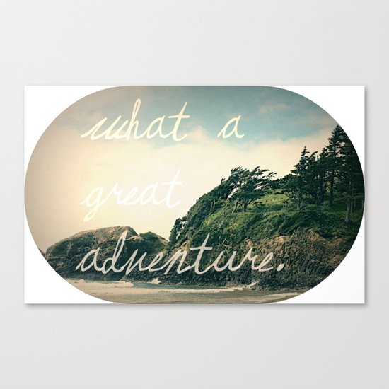 what a great adventure Canvas Print