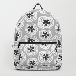 Y2K Flower Power // Grayscale Backpack