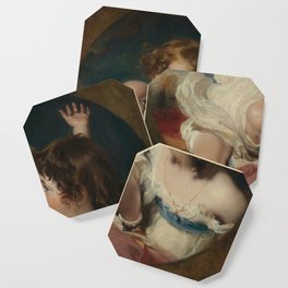 The Calmady Children (Emily, 1818–?1906, and Laura Anne, 1820–1894) Coaster