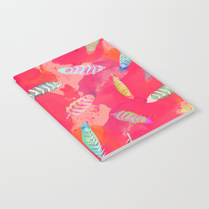 Sunset Feathers Notebook