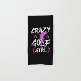 Golf Crazy Golf Girl Girl Hand & Bath Towel