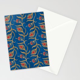 Turkish tulip pattern - Ottoman tile #18 Stationery Card