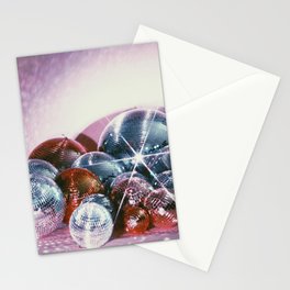 Shiny Disco Balls Stationery Card