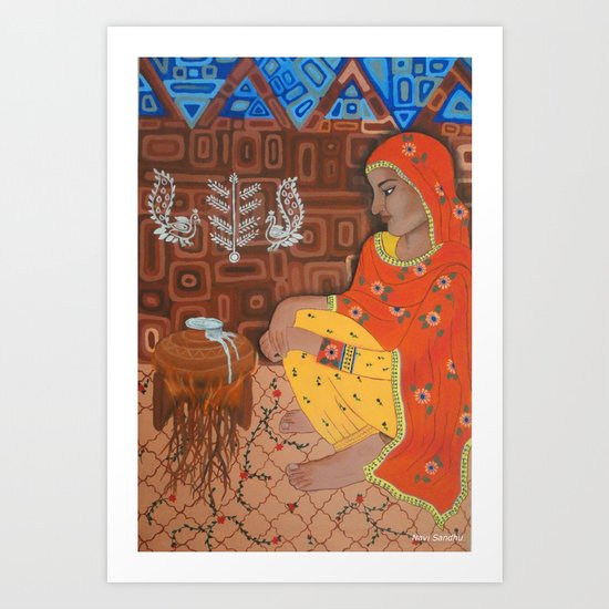 Long wait Art Print