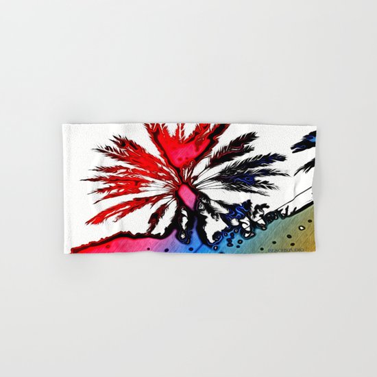 Fiery Palm Hand & Bath Towel