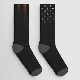 American flag Grunge Black Socks