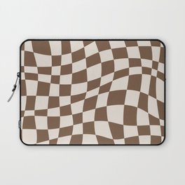 Wavy brown checker  Laptop Sleeve