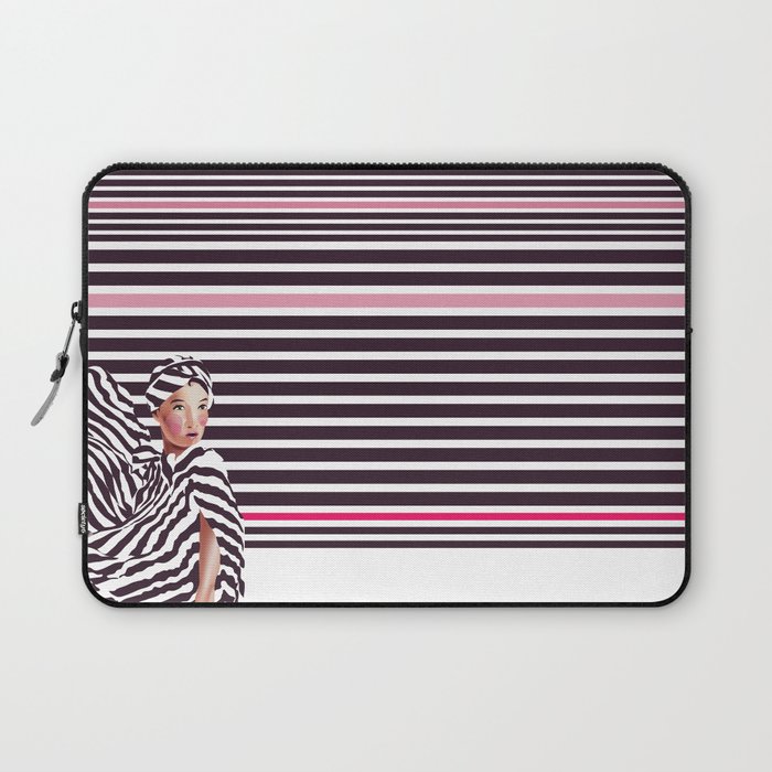 Stripes & Beauty Laptop Sleeve