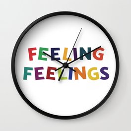 Feeling Feelings Wall Clock