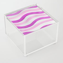 Pink Watercolor Wave Acrylic Box