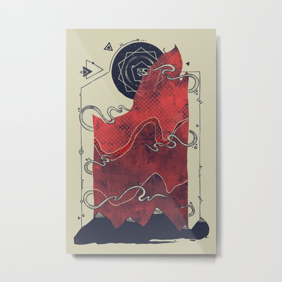 Northern Nightsky Metal Print