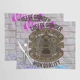 Coffee Grinder Retro Placemat