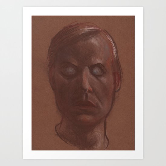Zombie Self Portrait Art Print