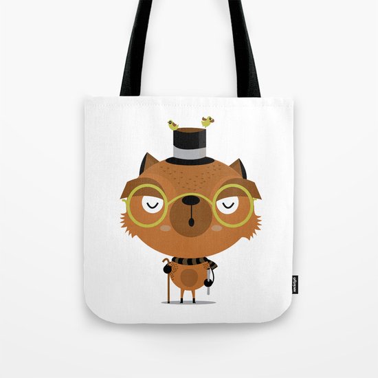 Cat with hat Tote Bag