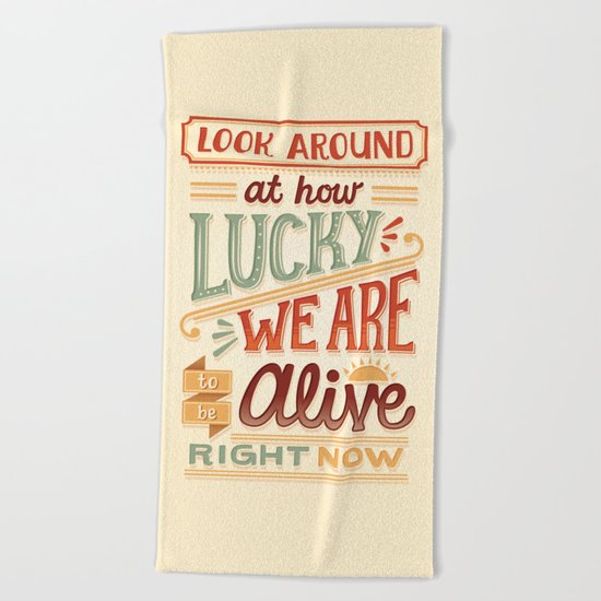 Look Around Beach Towel