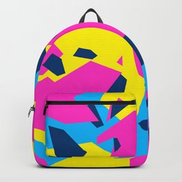 Blue\Yellow\Pink\Navy Geometric camo Backpack