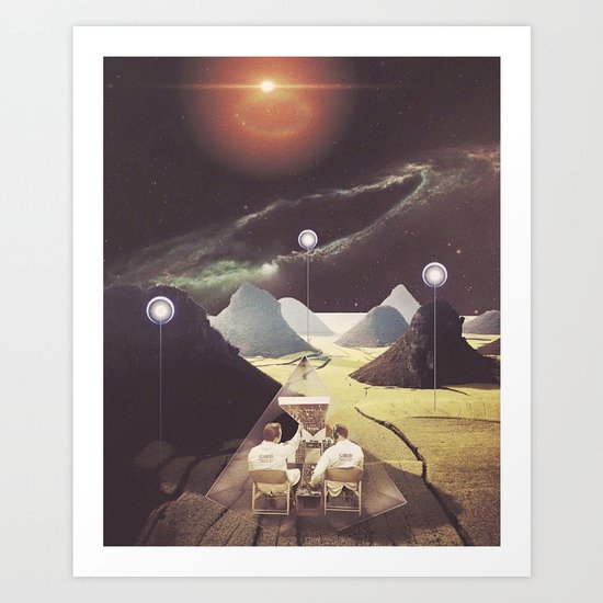 "Commence testing in 1...2...3" a collaboration with _mik3_ Art Print