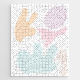 23  Abstract Shapes Pastel Background 220729 Valourine Design Jigsaw Puzzle