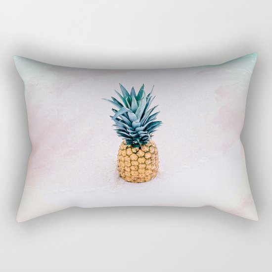 Pineapple on the beach Rectangular Pillow