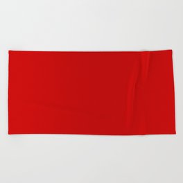 Bright red Beach Towel