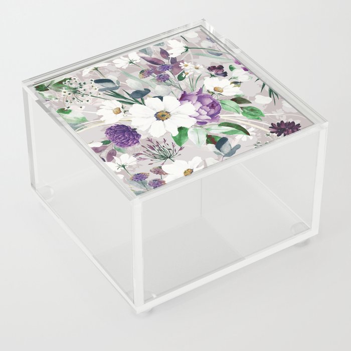 Lush lilac garden Acrylic Box