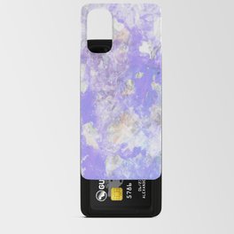 Purple Pastel Ocean Marble Watercolor Water Waves Brushstrokes Android Card Case