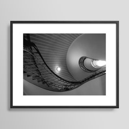 Staircase Cubism Architecture Framed Art Print