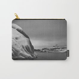 Icebergs in Black and White Carry-All Pouch