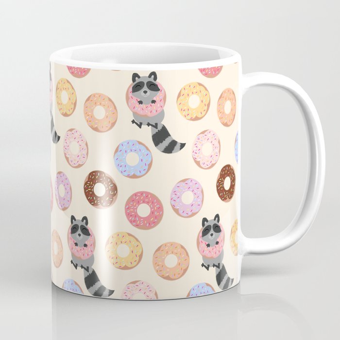 Donut-loving raccoons Coffee Mug