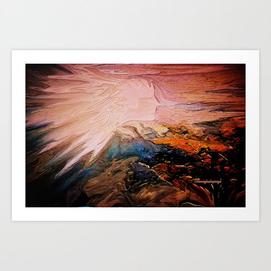 REINCARNATION OF AN INDIAN CHIEF'S SPIRITS Art Print