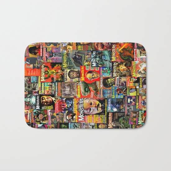 Monsters | Collage Bath Mat