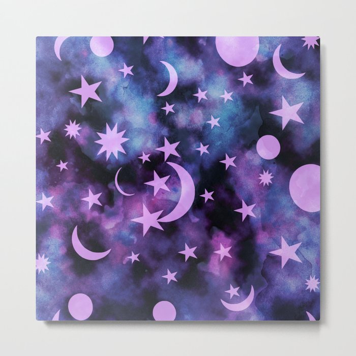 Starry Sky Moon Cosmos Dream #1 #decor #art #society6 Metal Print